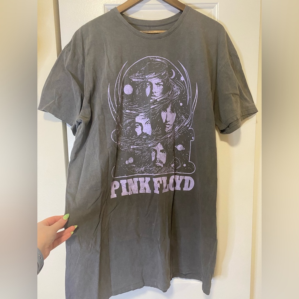 Acid wash Pink Floyd t-shirt dress